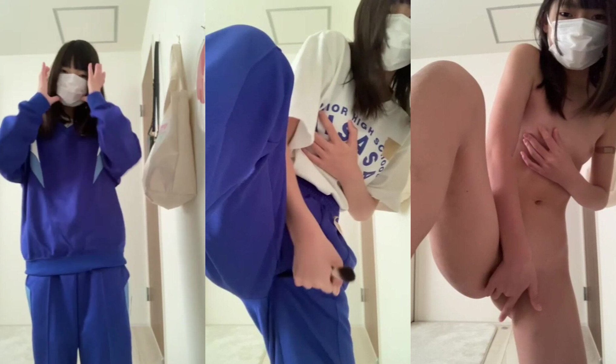 めっちゃ可愛い妹が服脫ぎオナニー