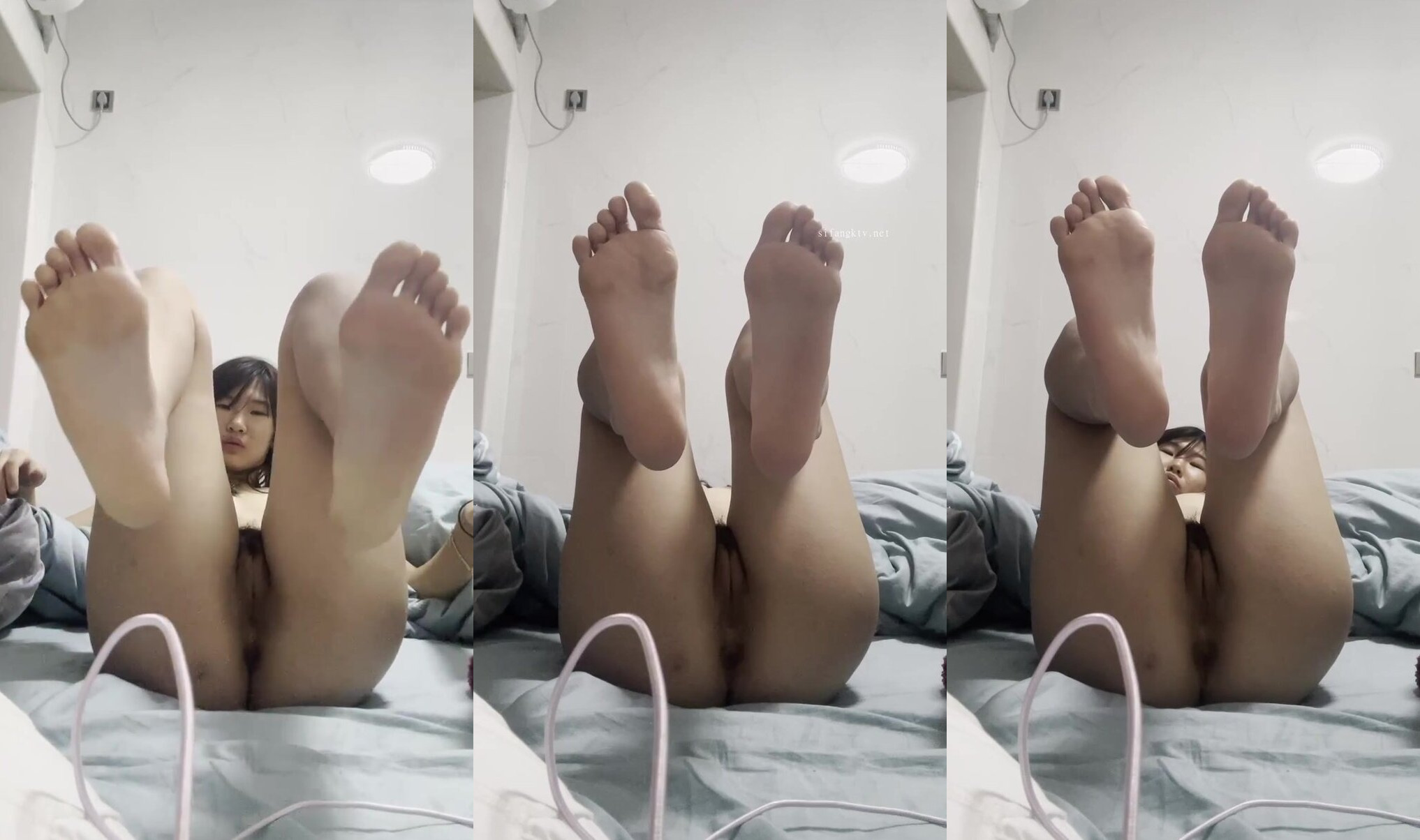 母狗床上自拍美足