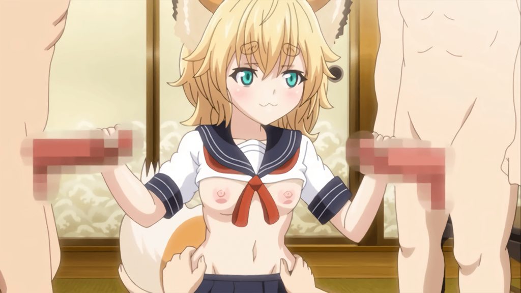 きつね娘のエッチなお宿 第二話 団体様もいらっしゃい！ 女将のアソコは満員御礼 [中文字幕]
