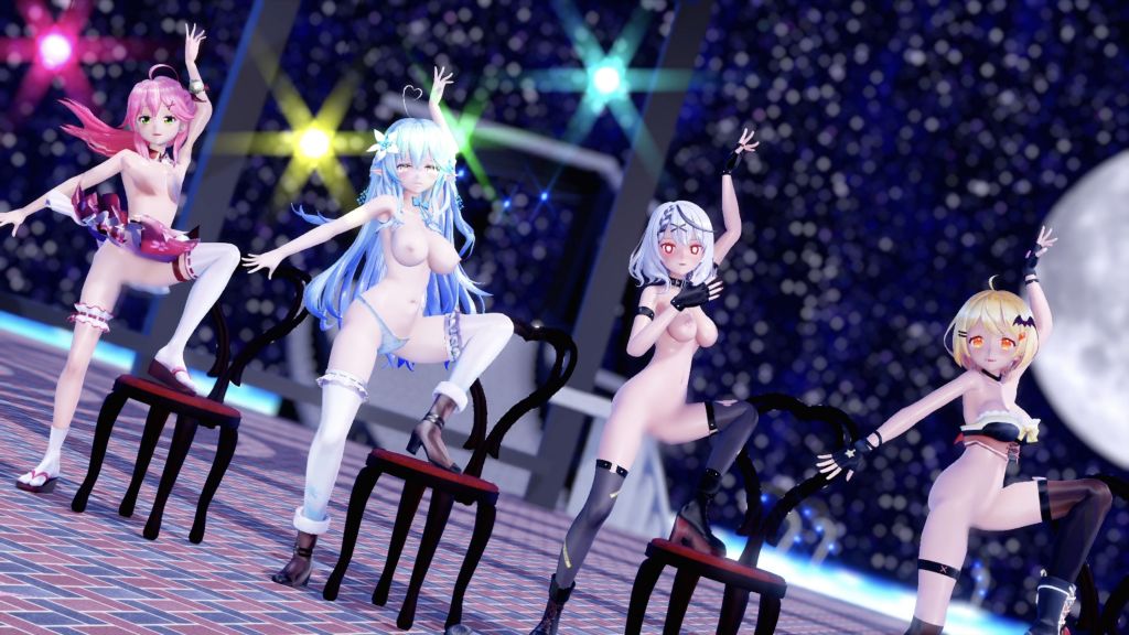 [KazuNishi] 【MMD紳士向け】14 ホ〇メン４人でRollin'