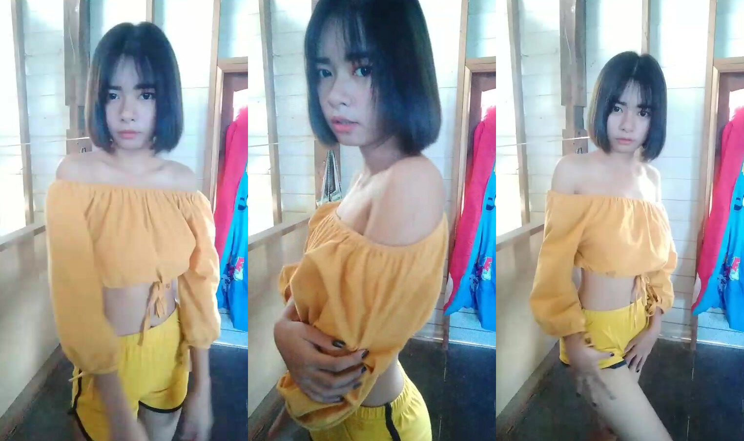可愛泰國妹妹露奶自拍