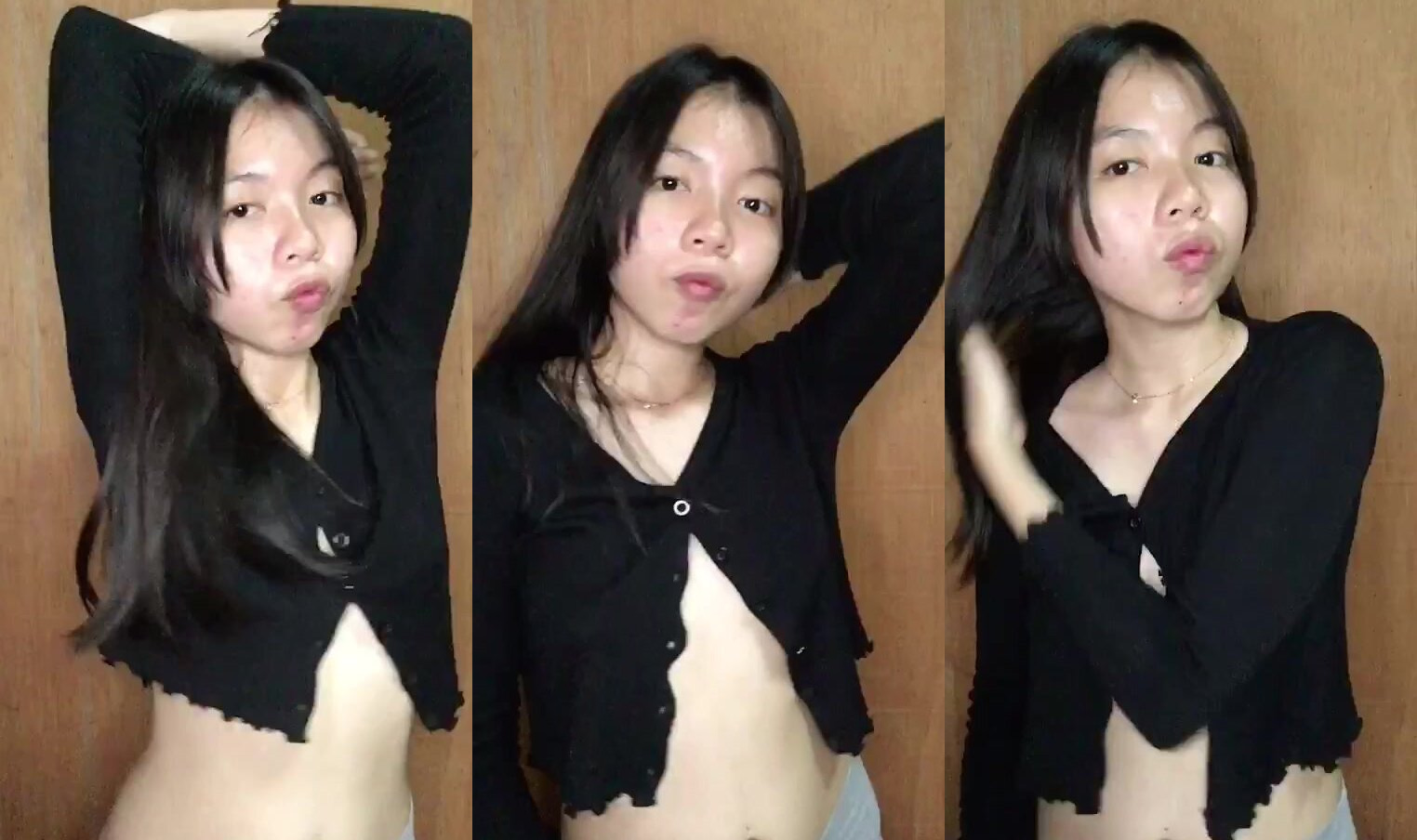 可愛泰國大學妹子露奶自拍
