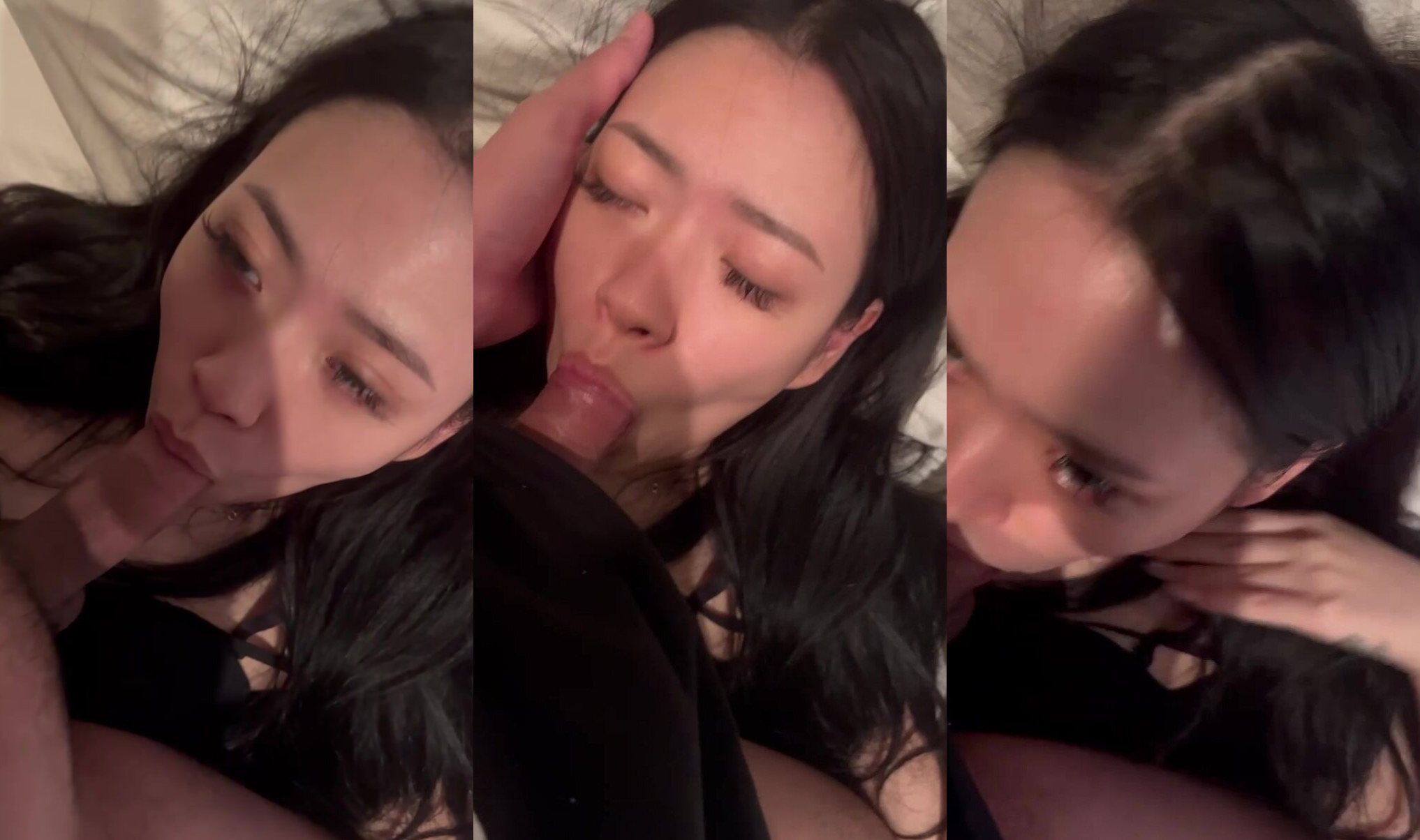 新加坡美女被男友塞小嘴