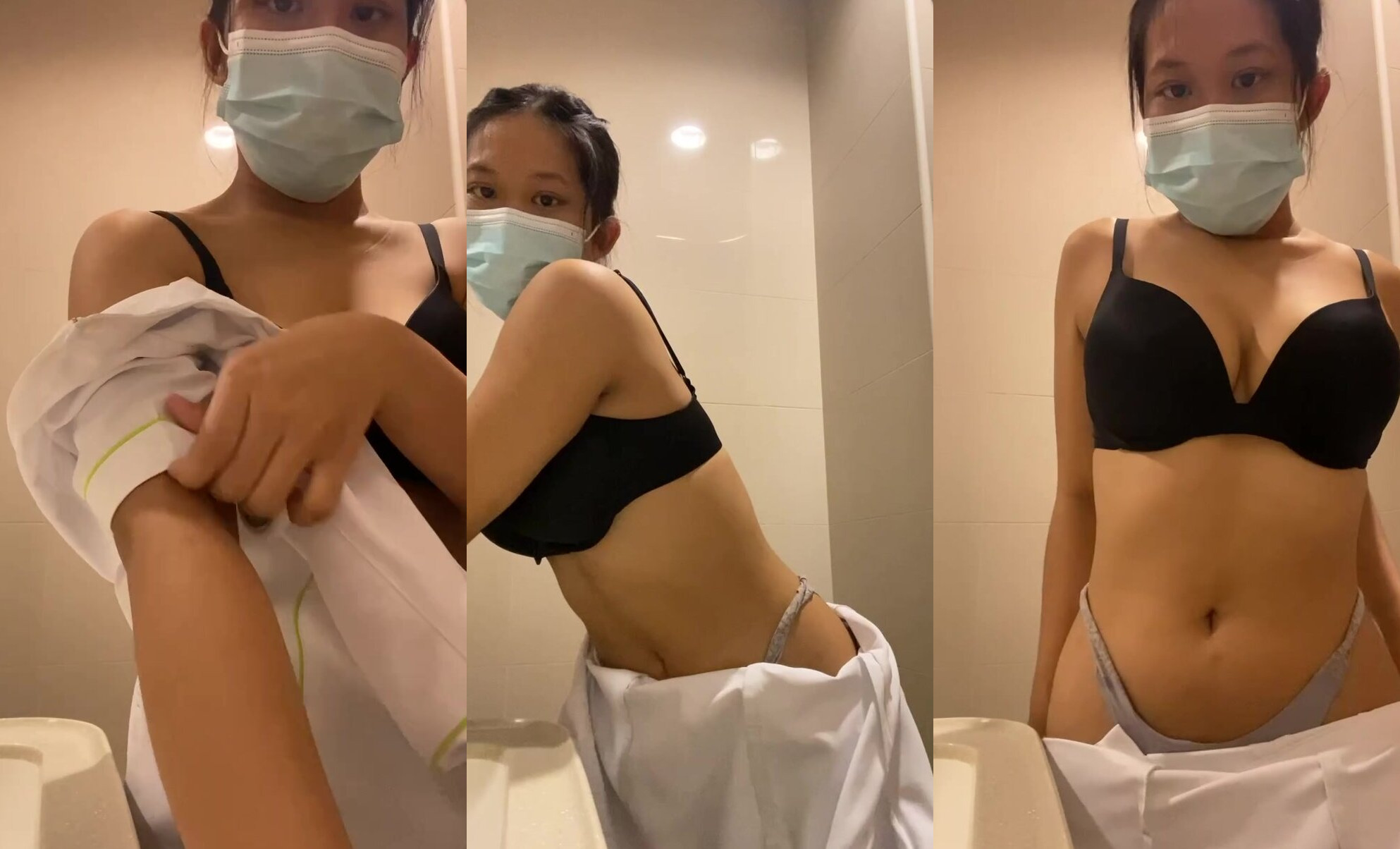 新加坡護士姐姐上班時間在厠所自慰