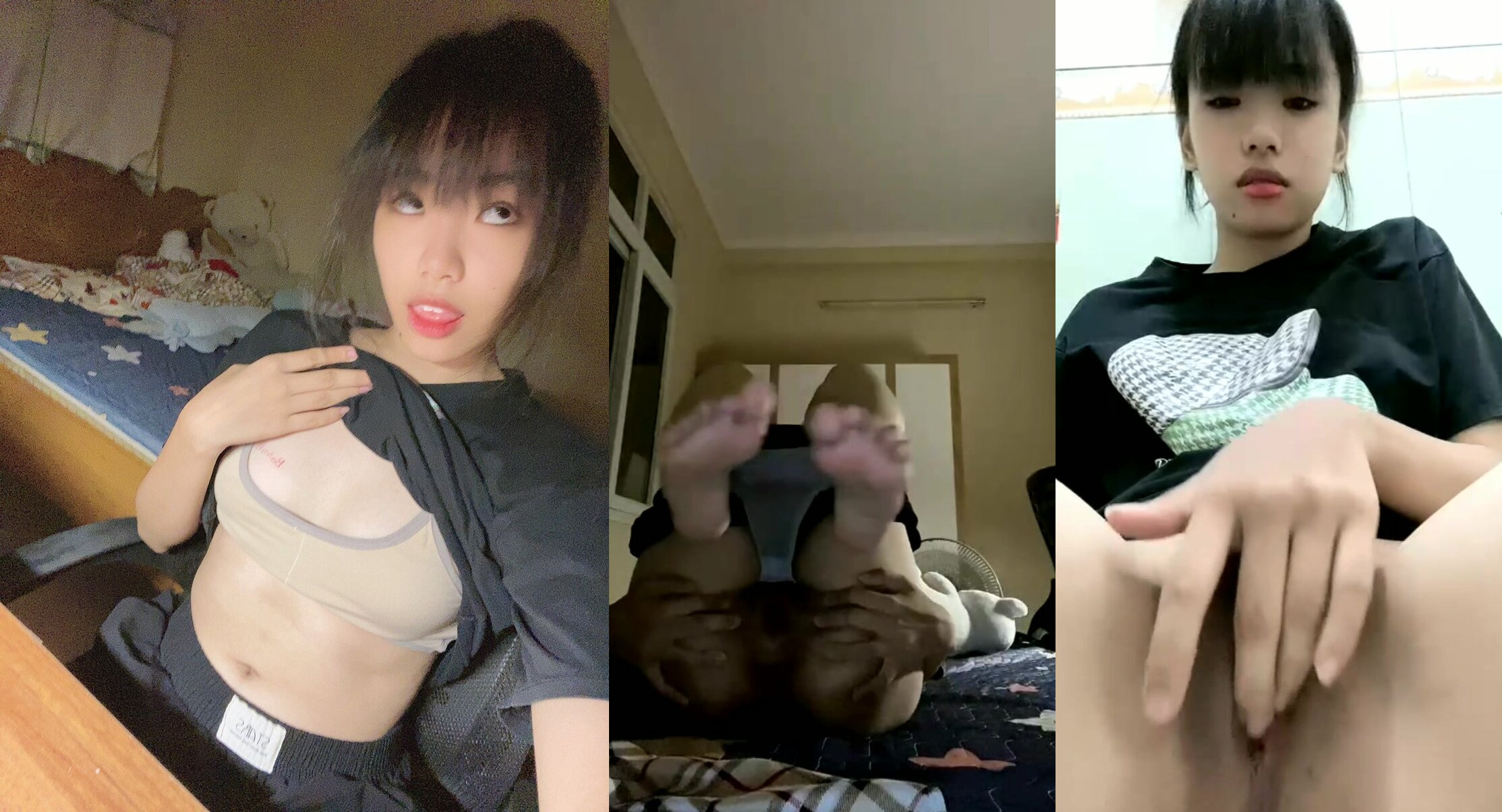 越南兔牙美女發騷自慰