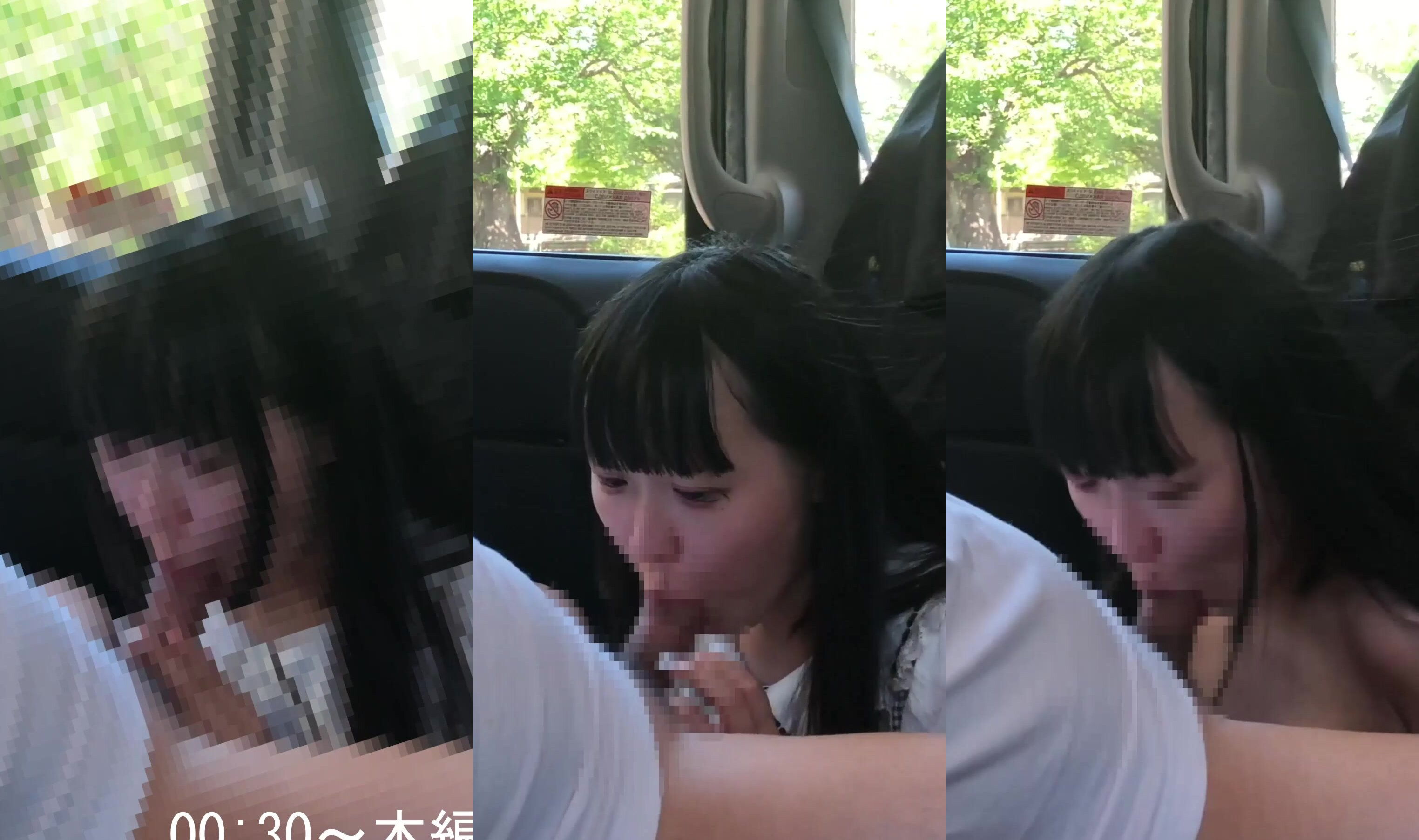 色白パイパン]ぴえん系女子の車内フェラ2