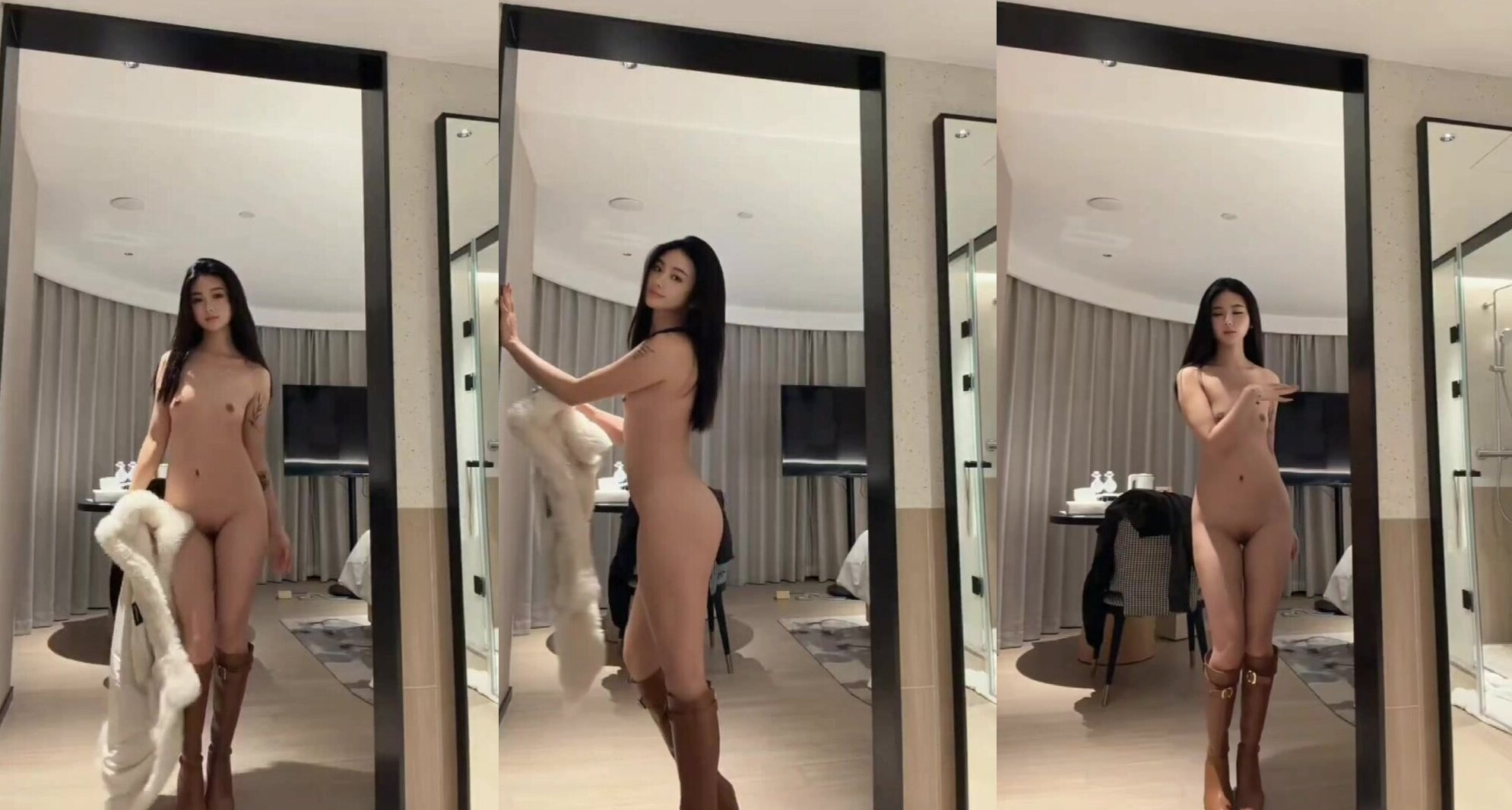 貧乳美女酒店脫衣裸舞