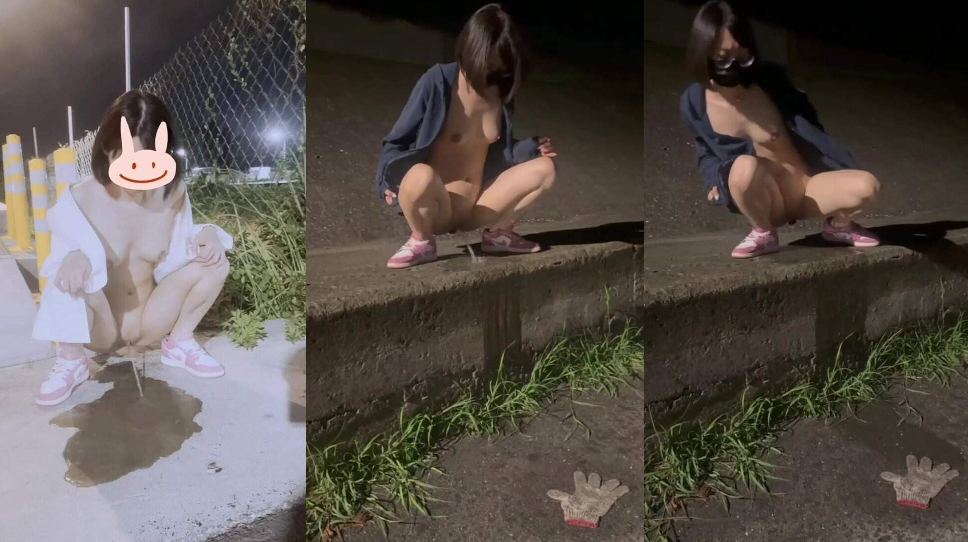眼鏡母狗露出尿尿合輯