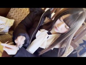 スマホ個人撮影　ミニスカな大学1年生のパパ活ギャルとカフェデート→剛毛まんこに中出し！