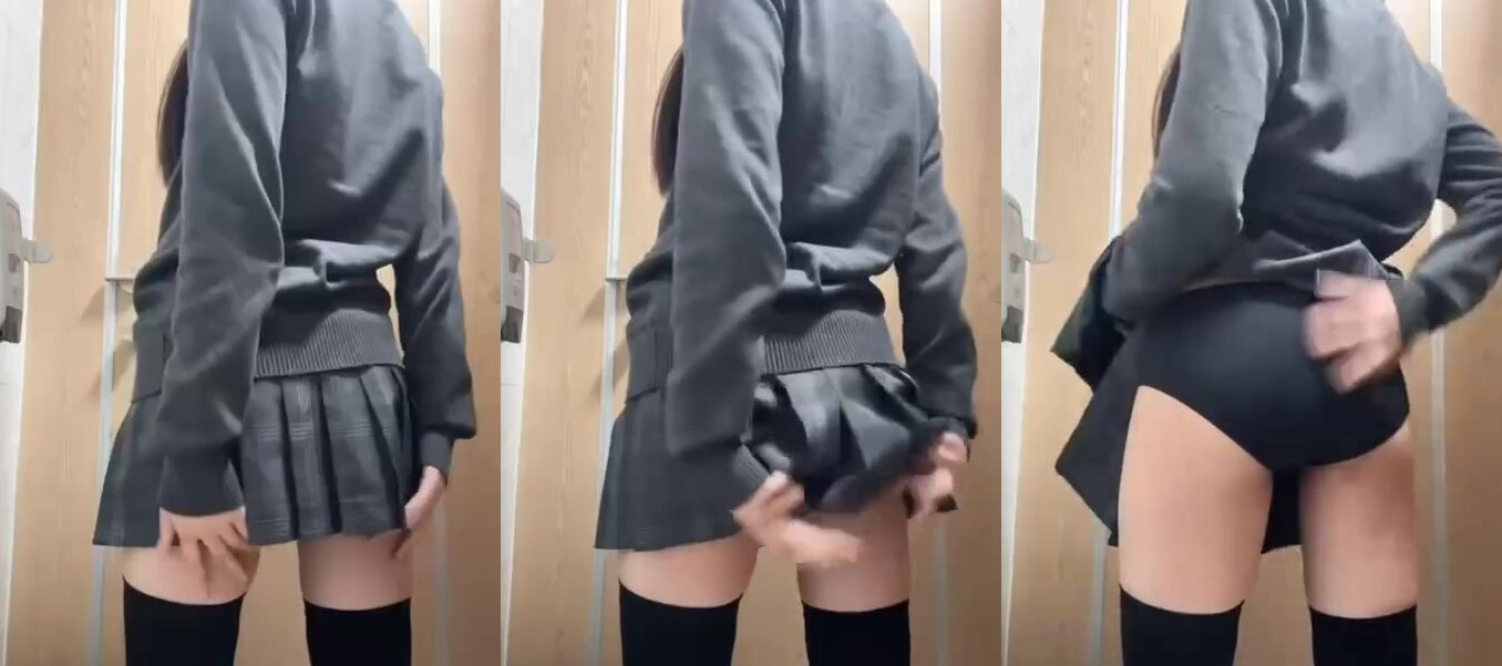 黑襪JK廁所發騷自拍