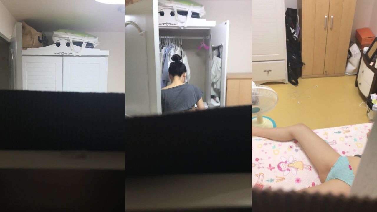 初出し！K妹の着替え撮りました。
