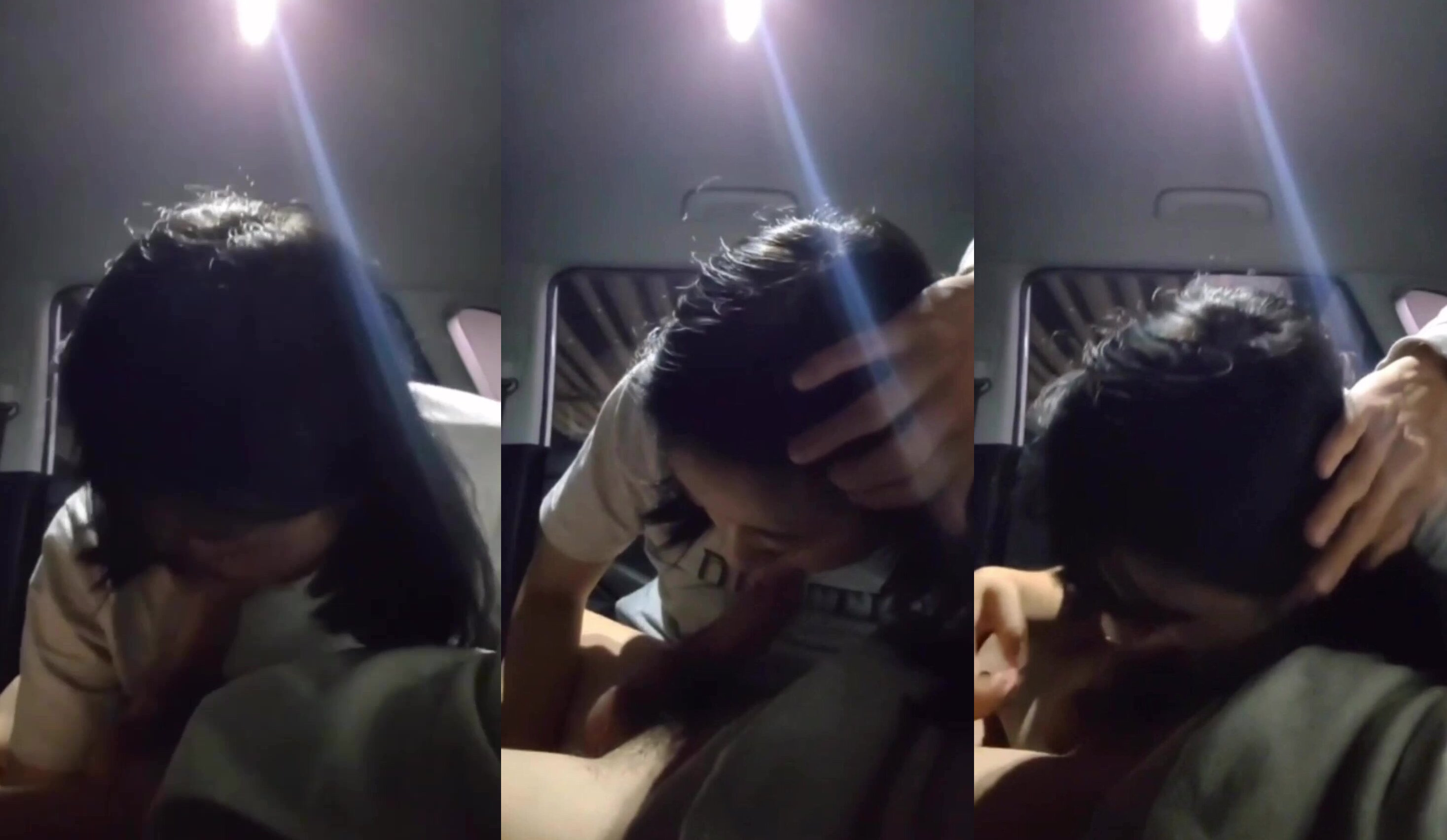 長相甜美的韓國妹妹在車上幫韓國大佬G神口交