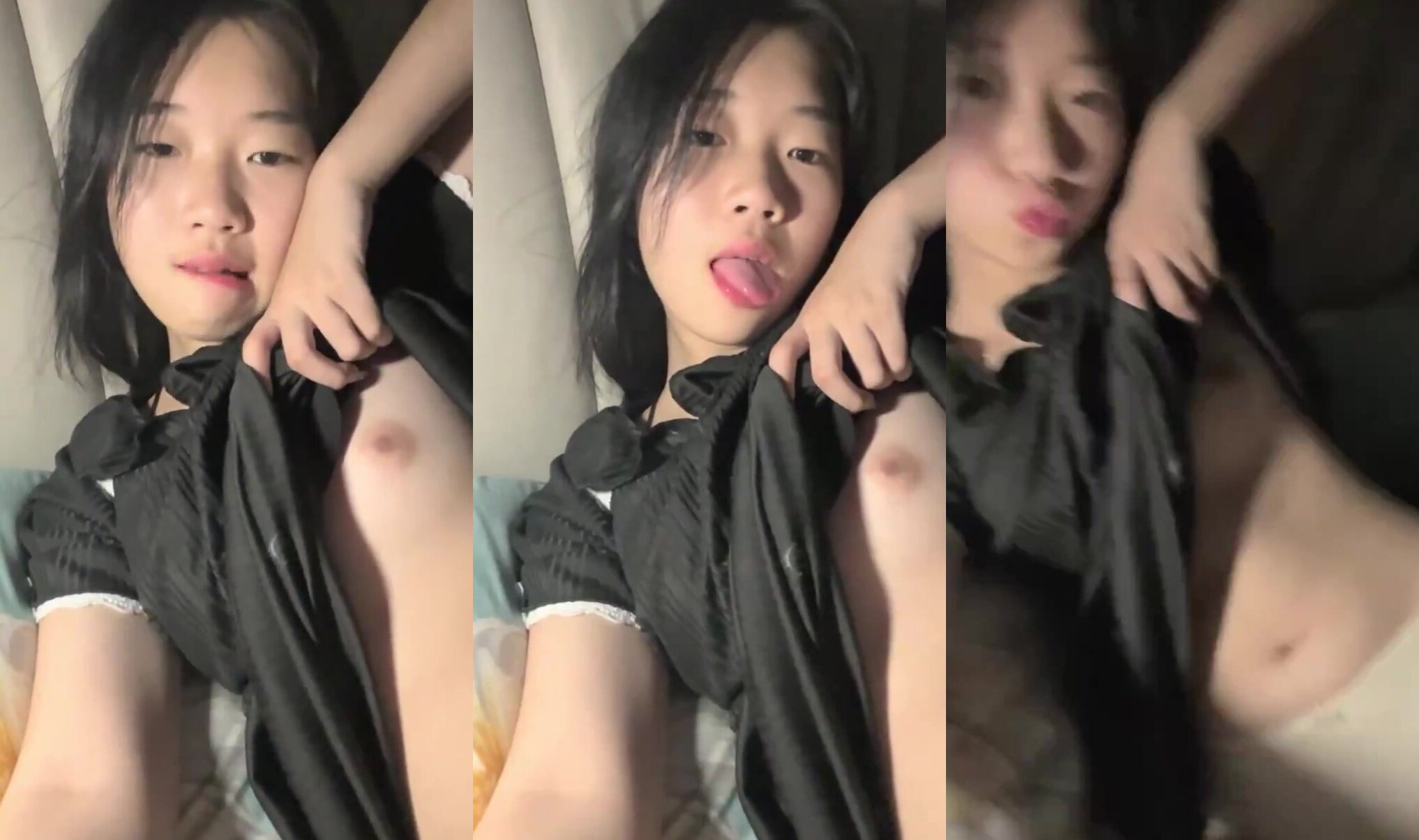 小妹撸奶自拍
