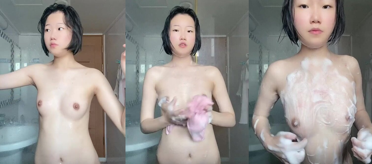 貧乳短發兔牙韓妹1-洗澡自拍