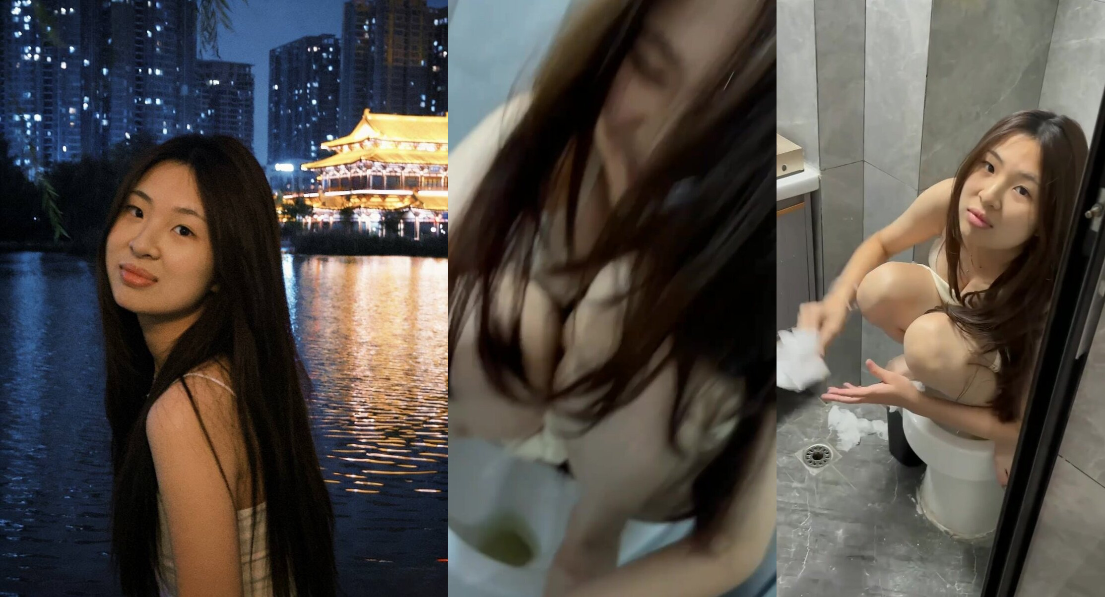 突擊大奶妹子尿尿