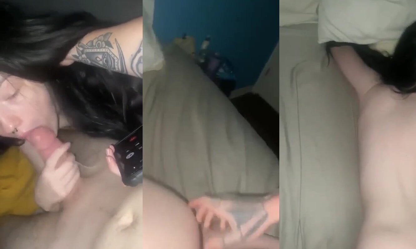 美國精神小妹 邊打電話邊口交被艹
