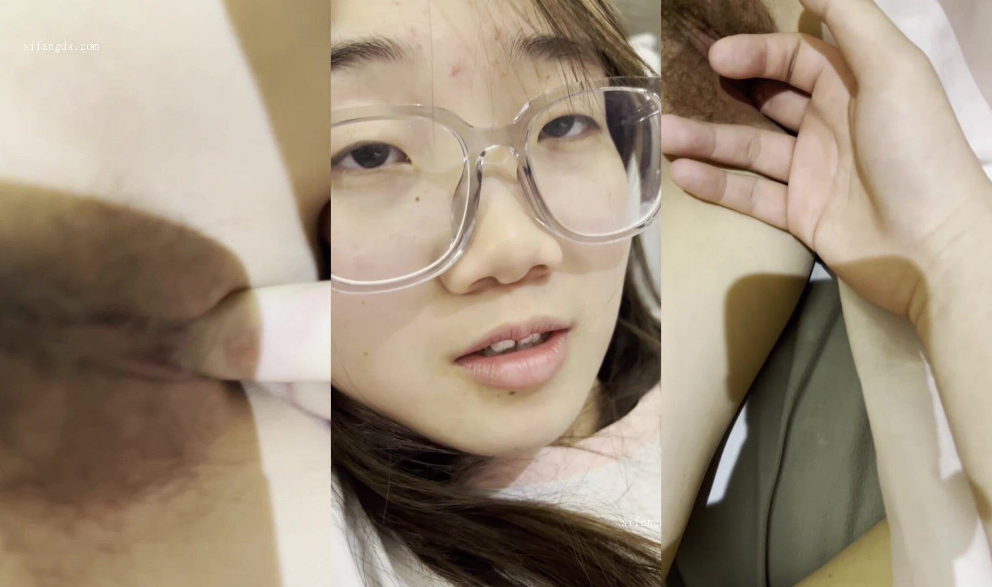 清秀眼鏡兔牙奶妹啪啪1
