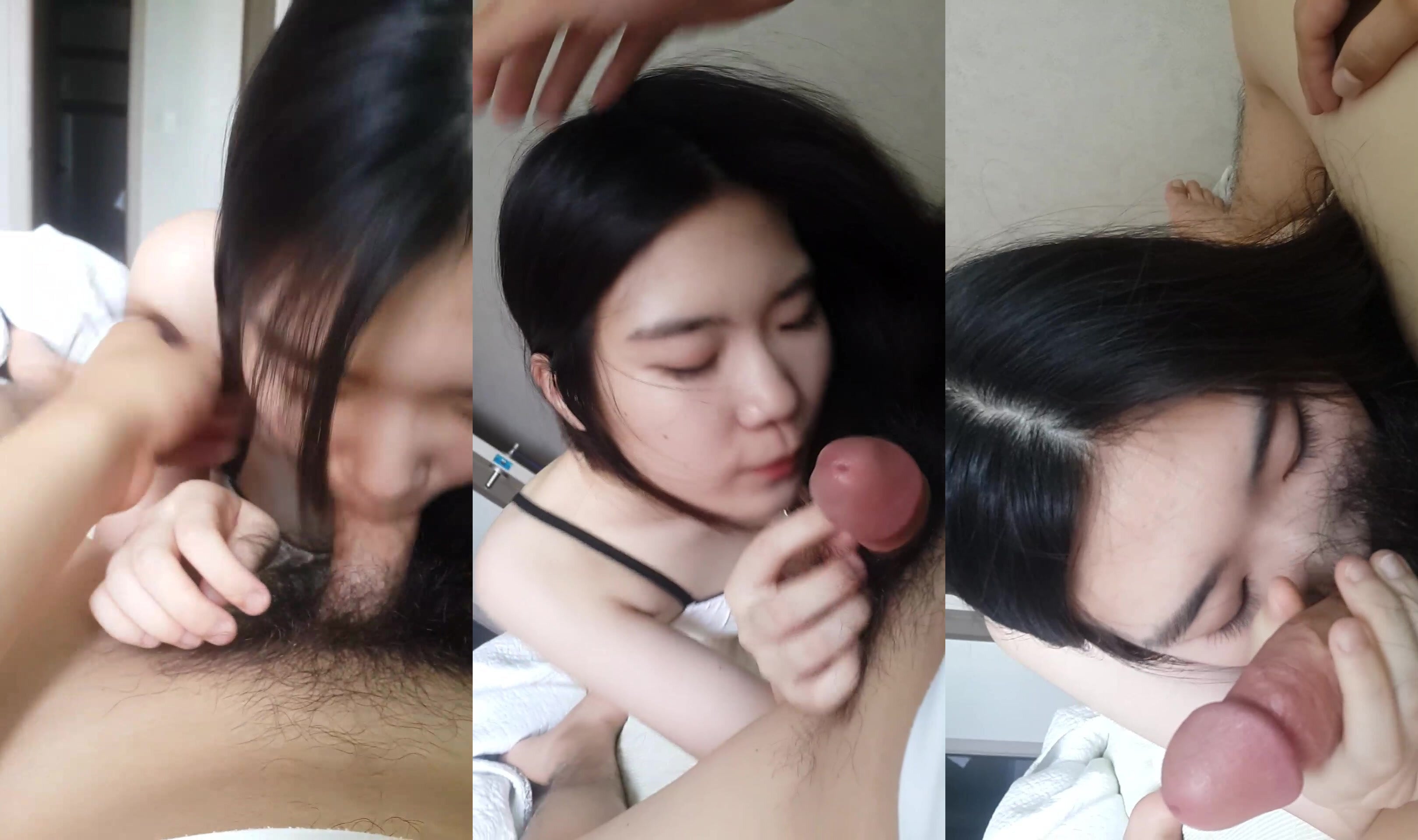 性感的白内衣配上天使的臉孔