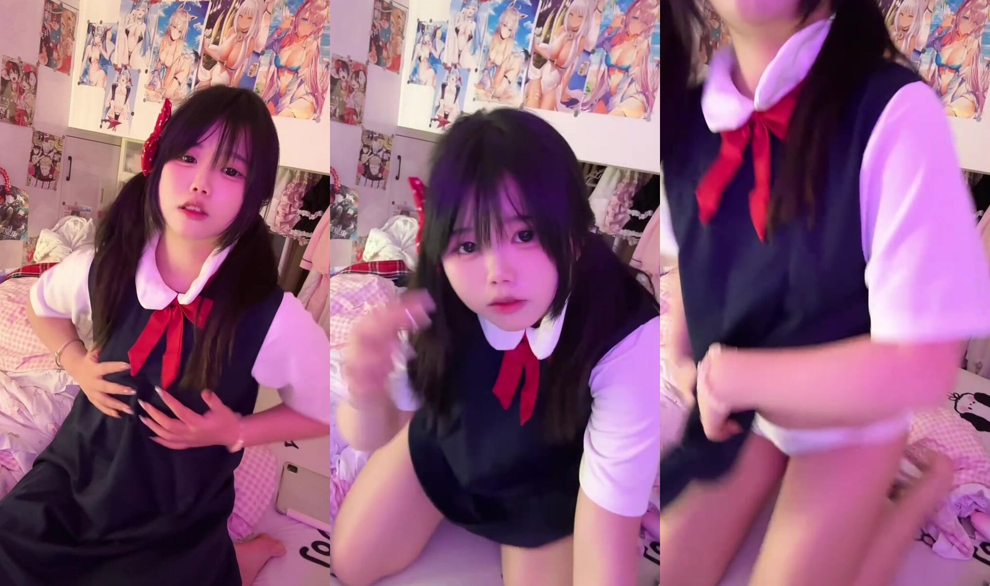 微肉雙馬尾水手服少女自慰【上】