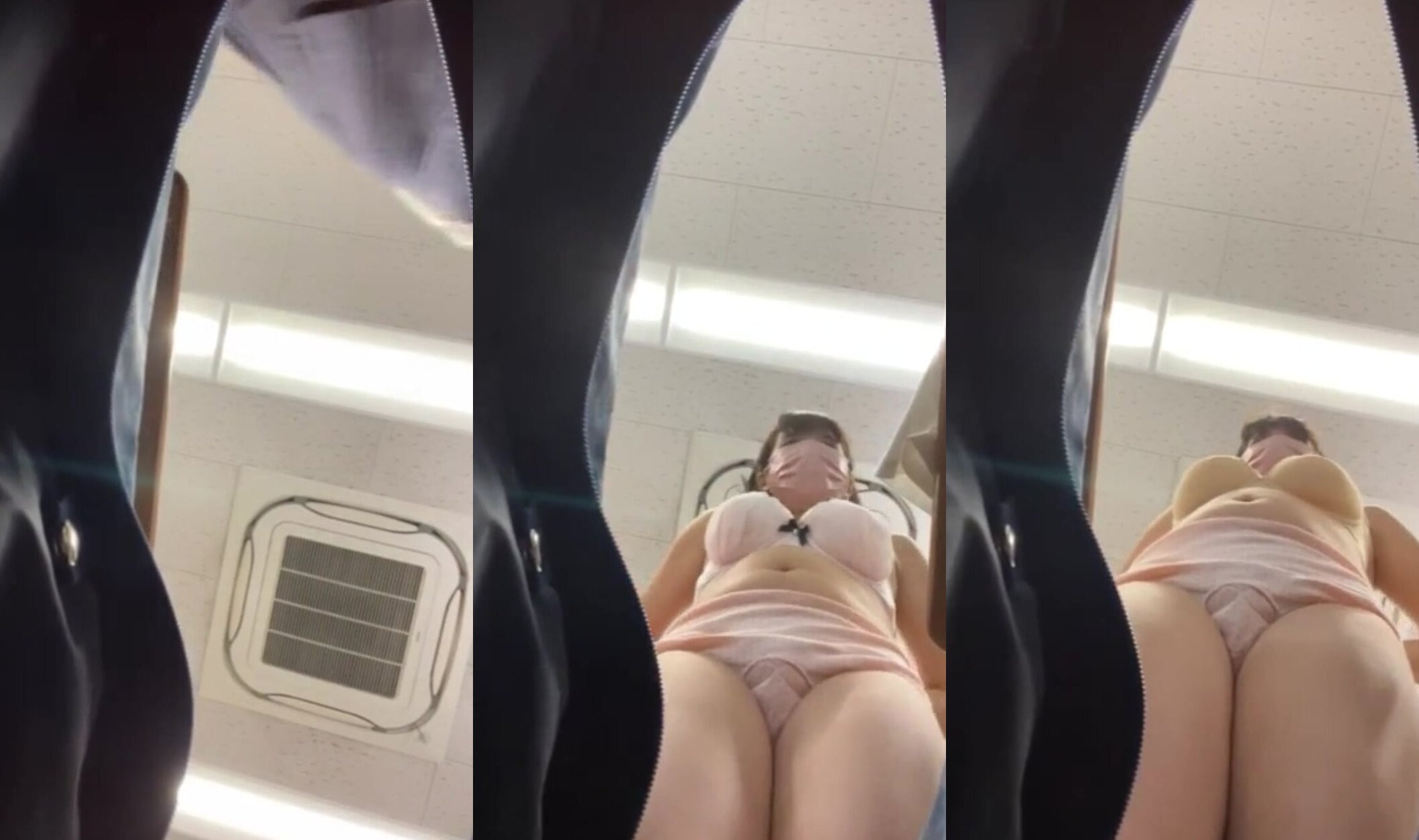（流出）教室の着替え盜撮_ローアングル巨乳