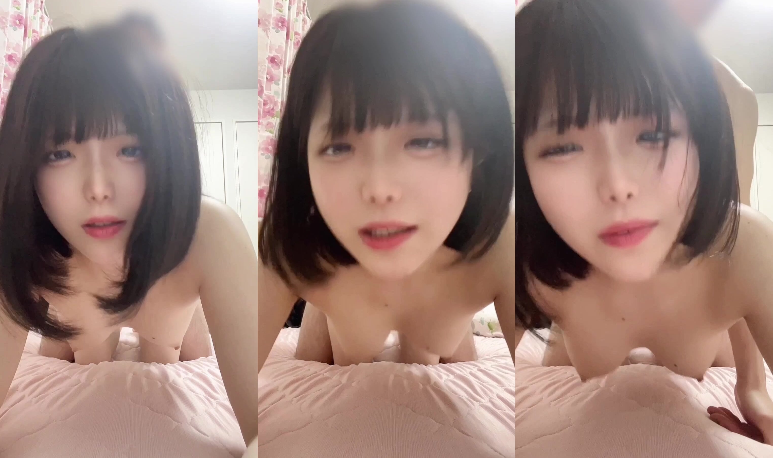女生被馬賽克男友後入