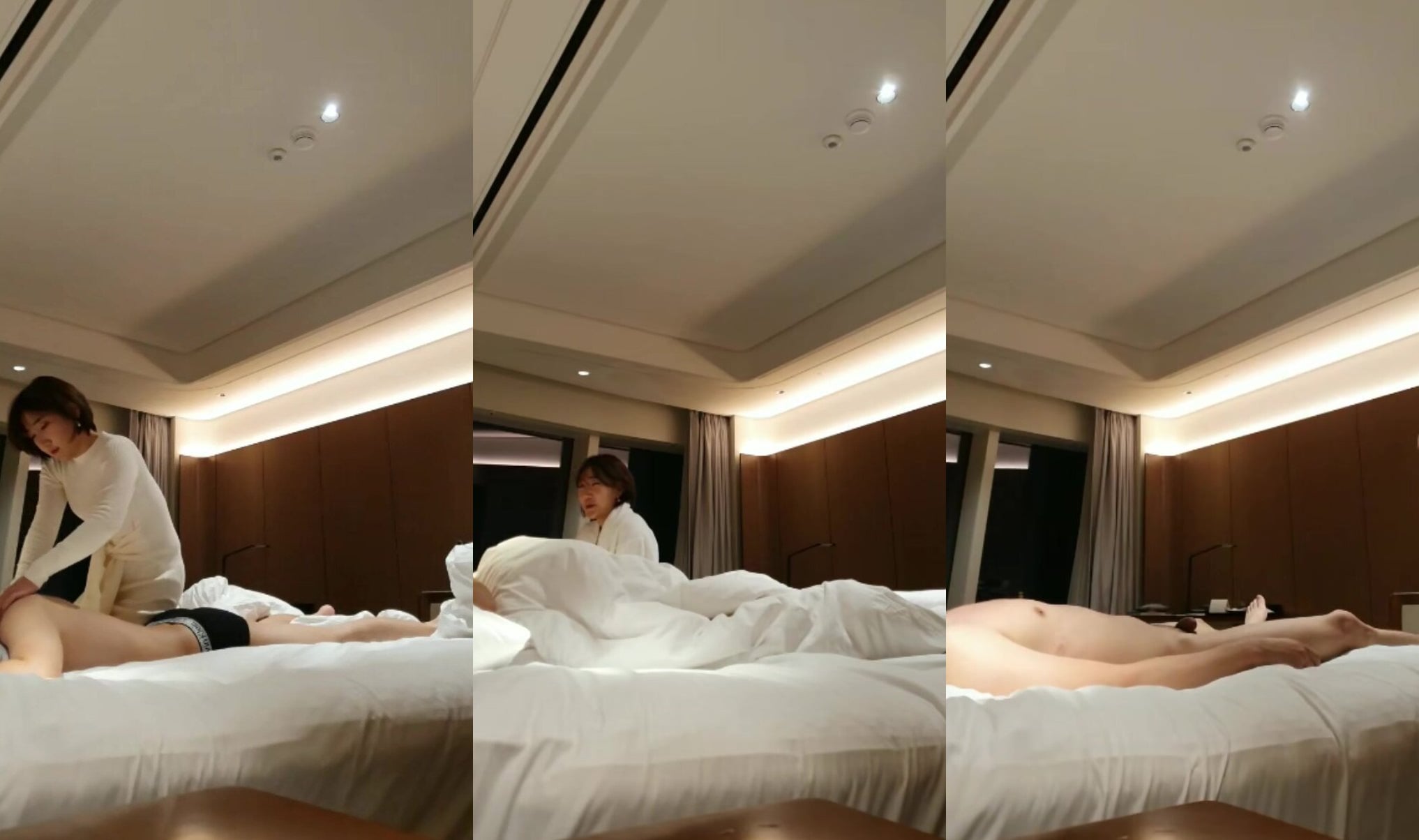 韓國大佬酒店和短髮騷婦約炮