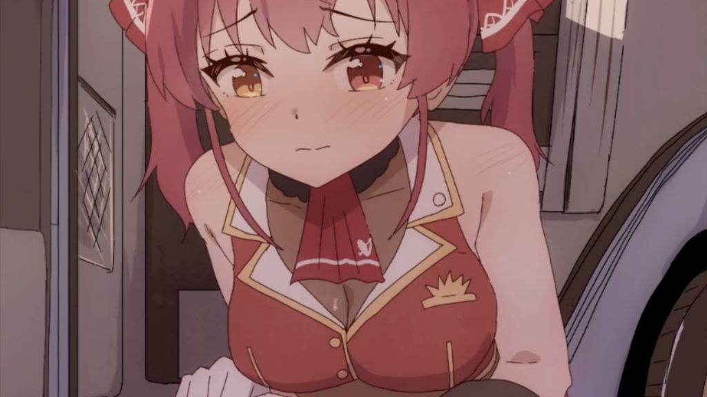 [セネト] Houshou Marine (Hololive) Gets an Urgent Need to Pee in the Car, Can't Hold It