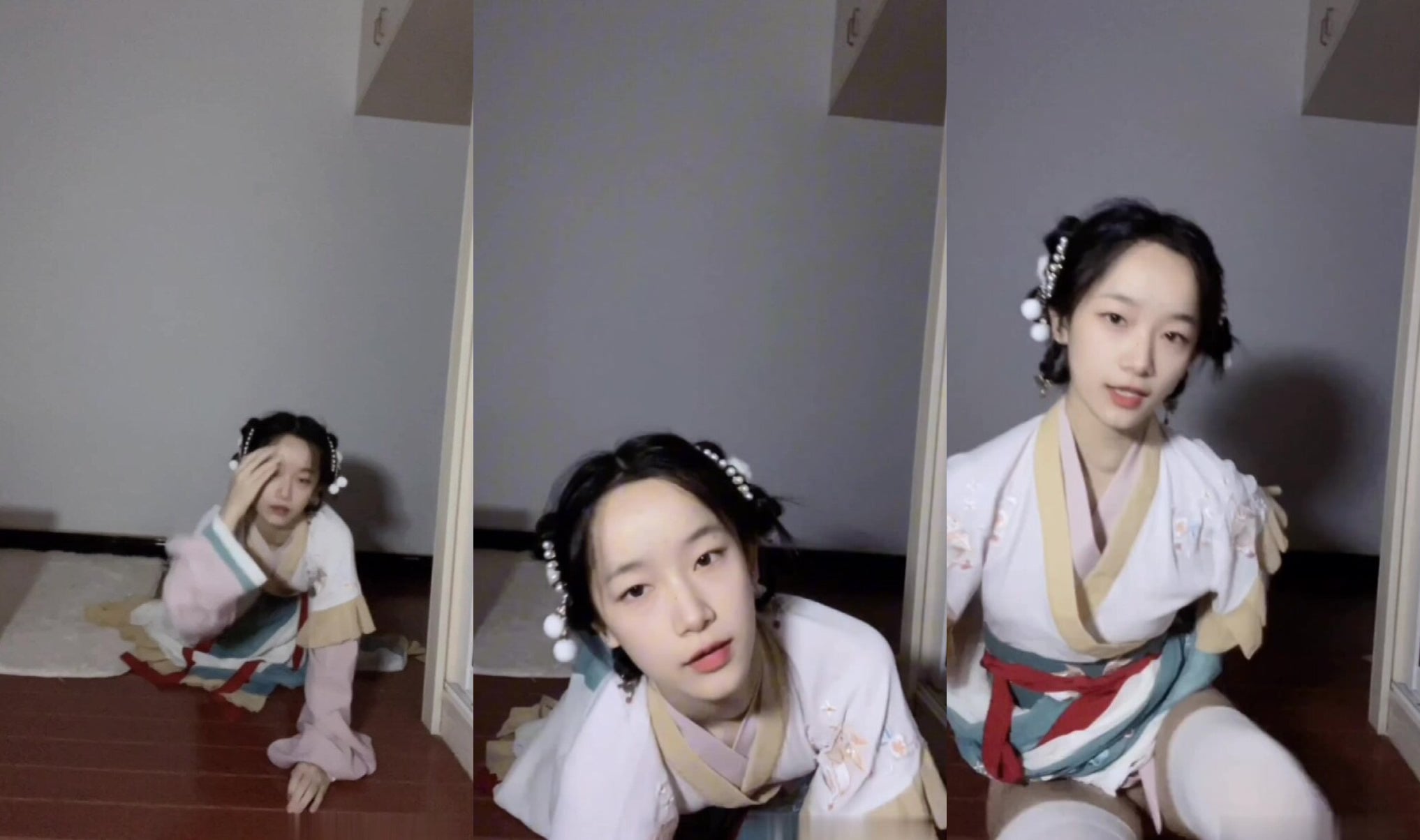 妹子真空漢服誘惑