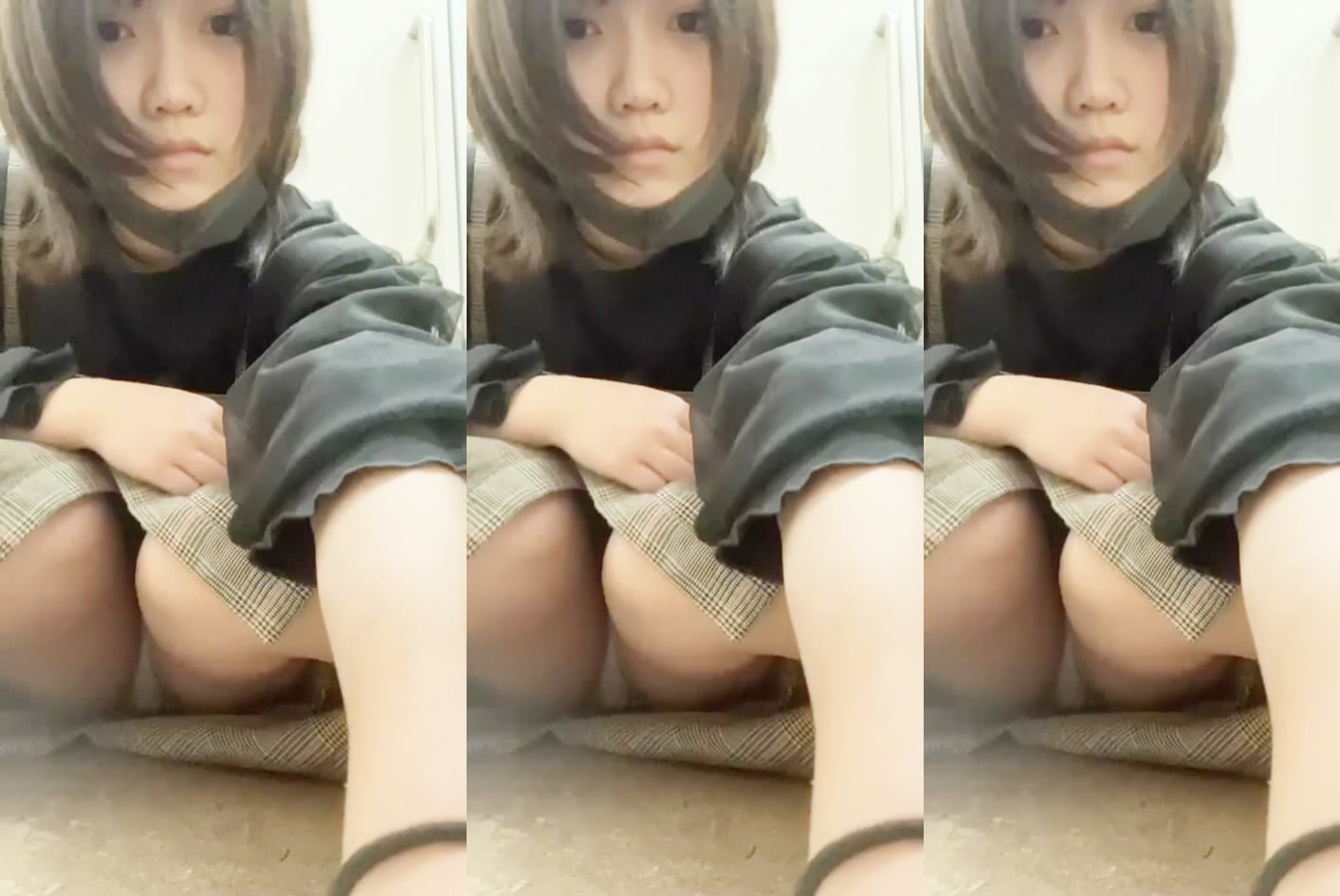 可愛日本妹妹在便利店自慰
