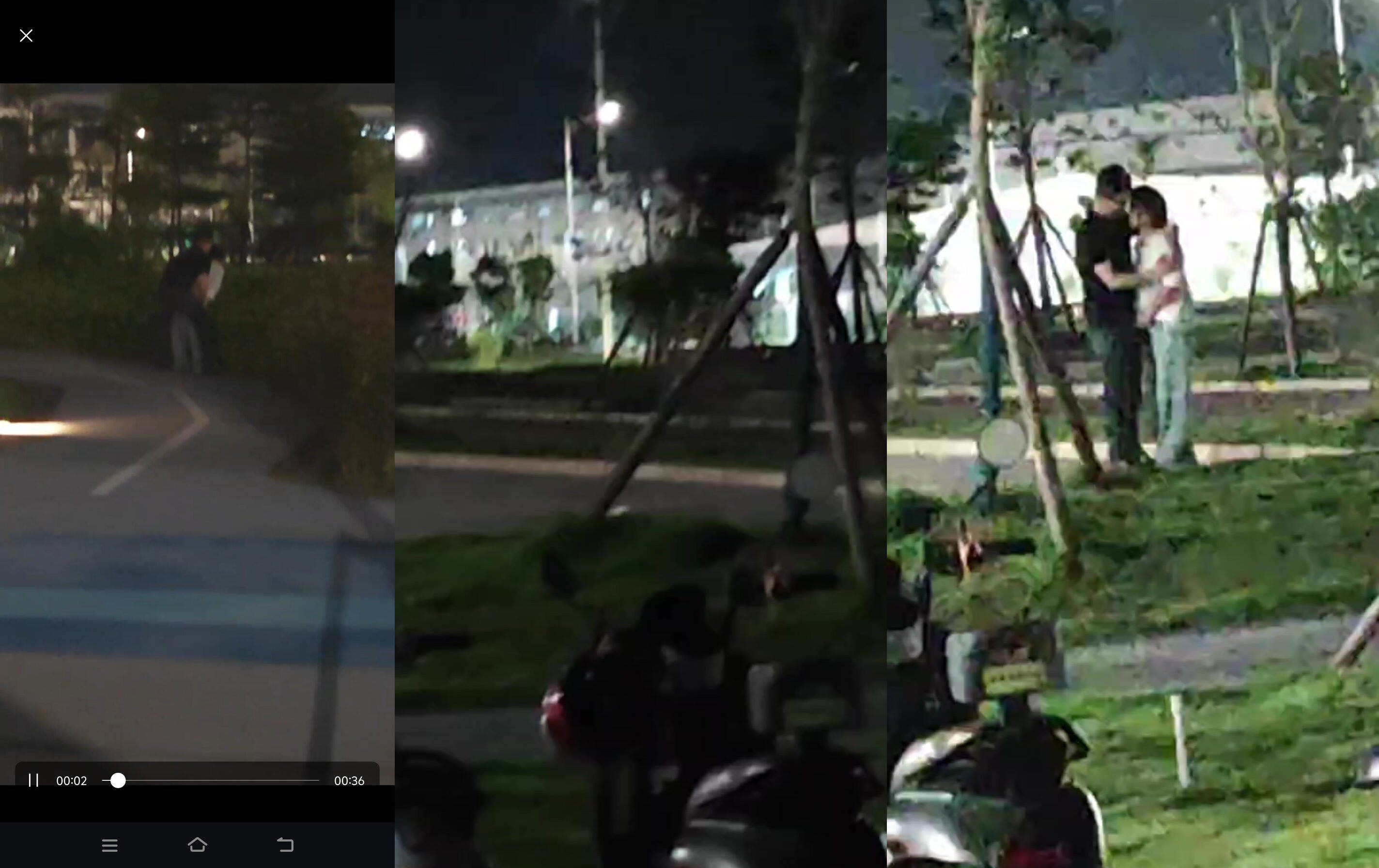 比亞迪某廠區三更半夜不睡覺園區打野戰