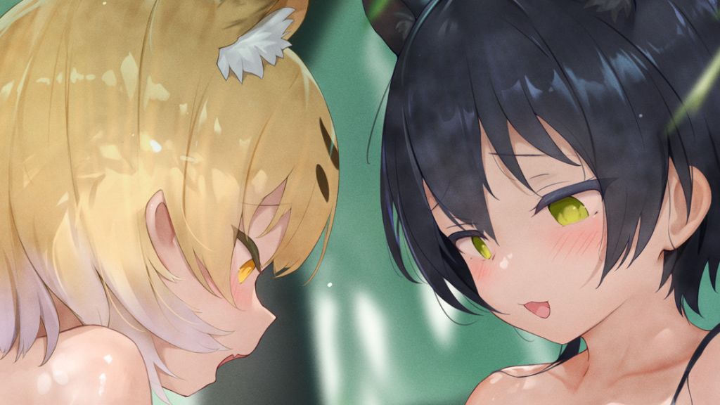 [みこさけ (mikosake)] ヒョウ、クロヒョウフルアニメーション75秒、ループ動画(音声付き + 高画質)